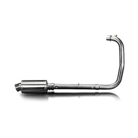 Royal Enfield 350 Bullet Classic 22-25 225MM Oval Stainless Full Exhaust System Product thumb image 2
