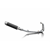 Kawasaki Ninja 250R 2008-2013 350MM Round Carbon 2 Into 1 Full Exhaust System Product thumb image 2