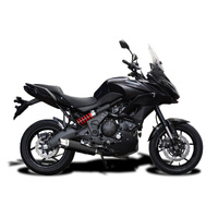 Kawasaki KLE650 Versys 15-23 350MM Round Carbon Full Exhaust System Product thumb image 2