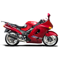 Kawasaki ZZR1100C/D 1990-2001 4 Into 1 350MM Round Carbon Exhaust System Product thumb image 2