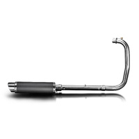 Royal Enfield 350 Bullet Classic 22-25 350MM Round Carbon Full Exhaust System Product thumb image 2