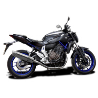Yamaha MT-07 FZ07 14-21 350MM Round Stainless Full Exhaust System Product thumb image 2