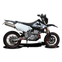 Suzuki DRZ400 S/SM 2005-2024 / SL10 Round 350mm (14 inch) Silencer Complete System 304 Stainless STE Product thumb image 2