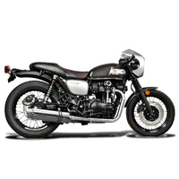 Kawasaki W650 W800 19-24 350MM Round Stainless Exhaust System Product thumb image 2