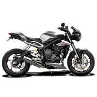 Triumph Street Triple 765RS/S/R 660 S 17-22 DE-CAT 350MM Round Stainless Exhaust Product thumb image 2