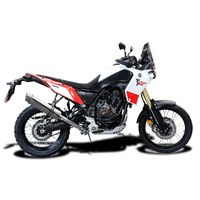 Yamaha XT700 Tenere 19-25 350MM Round Stainless DE-CAT Full Exhaust System Product thumb image 2