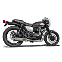 Kawasaki W650 W800 19-24 350MM Round Stainless GL10 Exhaust System Product thumb image 2