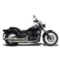 Yamaha XVS650 Classic/Dragstar/Custom 1997-2019 550MM Bull Nose Exhaust System Product thumb image 2