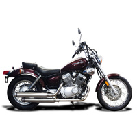 Yamaha XV250S Virago 1988-2020 550MM Bull Nose 2-2 Full Exhaust System Product thumb image 2