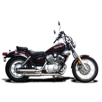 Yamaha XV250S Virago 1988-2020 410MM Bull Nose 2-2 Full Exhaust System Product thumb image 2
