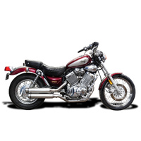 Yamaha XV535 Virago 87-03 410MM Bull Nose Exhaust System Product thumb image 2