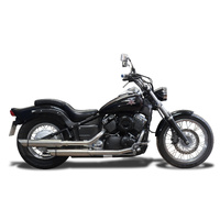 Yamaha XVS650 Classic/Dragstar/Custom 1997-2019 410MM Slash CUT Exhaust System Product thumb image 2