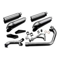 Yamaha XV250S Virago 1988-2020 410MM Turned Slash CUT 2-2 Full Exhaust System Product thumb image 2
