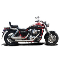 Kawasaki VN1500 VN1600 96-08 410MM Turned Slash CUT Full Exhaust System Product thumb image 2