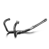 Honda CX500 CX500 Deluxe CX500C Custom 78-81 Stainless Reverse Cone Exhaust Product thumb image 2