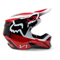 FOX 2023 V1 Leed Off Road Helmet Fluro/Red Product thumb image 2