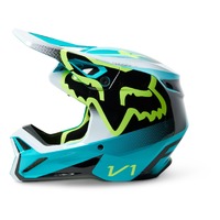 FOX 2023 Youth V1 Leed Off Road Helmet Teal Product thumb image 2