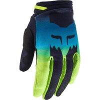 FOX Womens 180 Flora Off Road Gloves Black/Blue Product thumb image 2