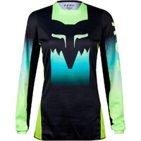 FOX Womens 180 Flora Off Road Jersey Black/Yellow Product thumb image 2