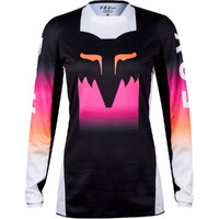 FOX Womens 180 Flora Off Road Jersey Black/Pink Product thumb image 2