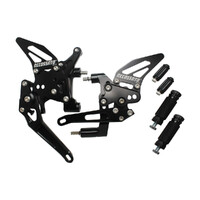 Accossato Adjustable Rearsets for Ducati 1199 Panigale 2012 black Product thumb image 2