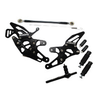 Accossato Adjustable Racing Street Rearsets for BMW S1000RR 2015 – 2018  black Product thumb image 2