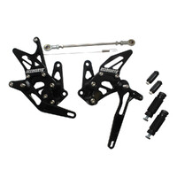 Accossato Adjustable Rearsets for Suzuki GSX-R1300 Hayabusa 1999 - 2007 black Product thumb image 2