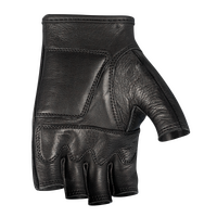 Motodry Fingerless Leather Gloves Black Product thumb image 2