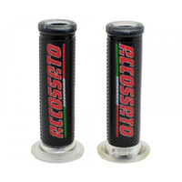 Accossato Pair of Classic Racing Grips with Red Logo closed end Product thumb image 2