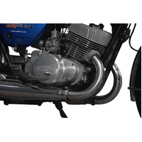 Suzuki T500 Cobra Twin 68-75 Replica Stainless Steel Down Pipes SET OF 2 Product thumb image 2