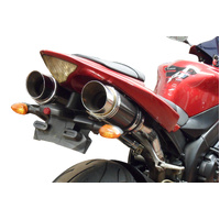 Yamaha YZF-R1 (2004-2006) 200MM Round Carbon DE-CAT Exhaust System Product thumb image 2