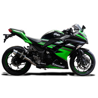 Kawasaki Ninja 300 2013-2023 200MM Round Carbon Exhaust System Product thumb image 2