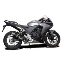 Honda CBR500R 2013-2015 200MM Round Carbon Exhaust System Product thumb image 2