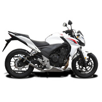 HONDA CB500F 2013-2015 200MM ROUND CARBON EXHAUST SYSTEM Product thumb image 2