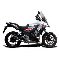 Honda CB500X 2013-2016 200MM Round Carbon Exhaust System Product thumb image 2