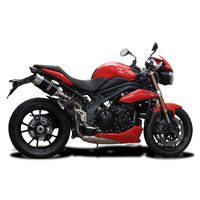 Triumph Speed Triple 1050 2011-2014 200MM Round Carbon Exhaust System Product thumb image 2