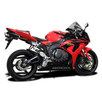 HONDA CBR1000RR FIREBLADE 06-07 200MM ROUND CARBON EXHAUST SYSTEM Product thumb image 2