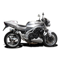 Triumph Speed Triple 955i 02-04 HI-LEVEL 200MM Round Carbon Exhaust System Product thumb image 2
