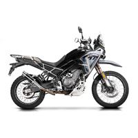 CF Moto 450 MT 2024-2026 200MM Round Carbon Exhaust System Product thumb image 2