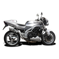Triumph Speed Triple 955i 02-04 HI-LEVEL 200MM Round Stainless Exhaust System Product thumb image 2