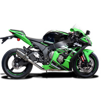 Kawasaki ZX10R Ninja ZX-10R 16-19 DE-CAT 200MM Round Stainless Exhaust System Product thumb image 2
