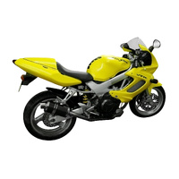 Honda VTR1000F Firestorm 1997-2006 225MM Oval Carbon Exhaust System Product thumb image 2