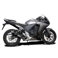 Honda CBR500R 2013-2015 225MM Oval Carbon Exhaust System Product thumb image 2