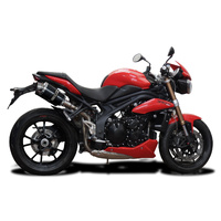 Triumph Speed Triple 1050 2011-2014 225MM Oval Carbon Exhaust System Product thumb image 2