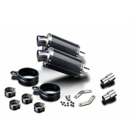 Triumph Speed Triple R 1050 2012-2016 225MM Oval Carbon Exhaust System Product thumb image 2