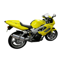 Honda VTR1000F Firestorm 1997-2006 350MM Oval Stainless Exhaust System Product thumb image 2