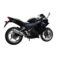 HONDA CBR250R CBR250 2011-2014 MC41 350MM OVAL STAINLESS EXHAUST SYSTEM Product thumb image 2