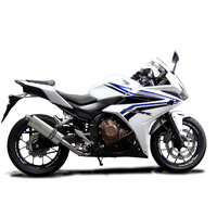 Honda CBR500R 2016-2024 350MM Oval Carbon Exhaust System Product thumb image 2
