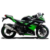 Kawasaki Ninja 300 2013-2023 343MM X-OVAL Titanium Exhaust System Product thumb image 2