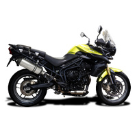 Tiger 800 ABS 11-20 Xoval 343mm Titanium Silencer Carbon Finish END CAP Product thumb image 2